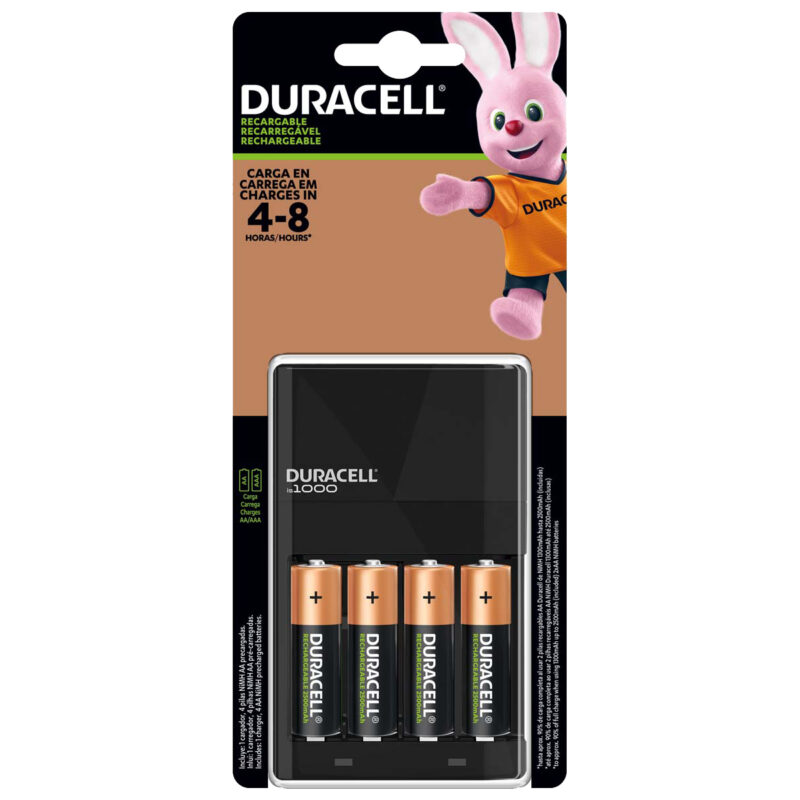 Pack Cargador Duracell De Pilas Aa/aaa + 4 Pilas Aa Recarg.
