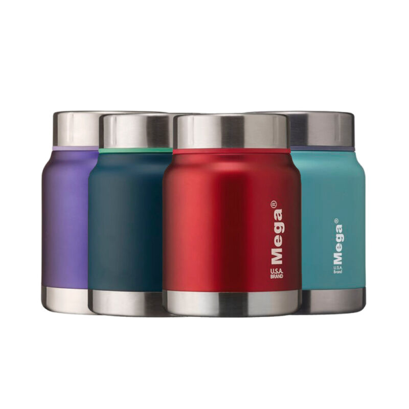 Termo De Comida Megapress 500ml Boca Ancha Colores