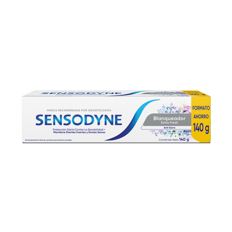 Pasta dental Sensodyne blanqueador extra fresh 140gr