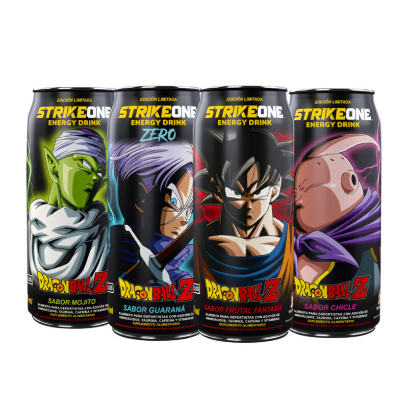 Bebida Energética Strike One DragonBall 12x 473ml Variedades
