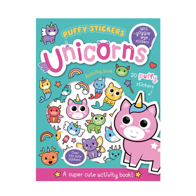 Libro Puffy Stickers Unicorns