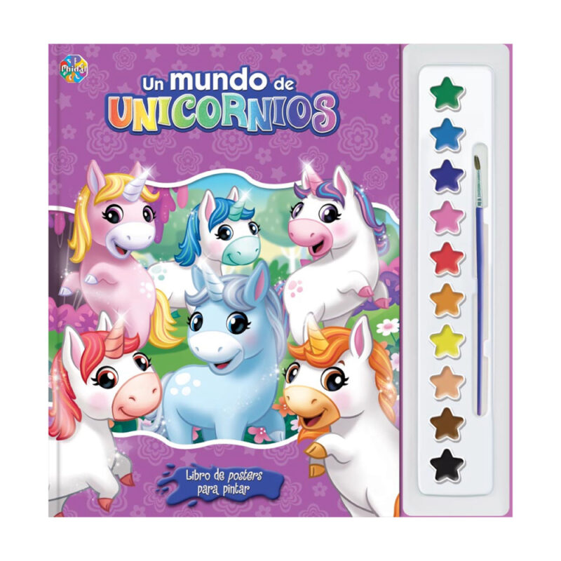 Libro Unicorns Poster Paint