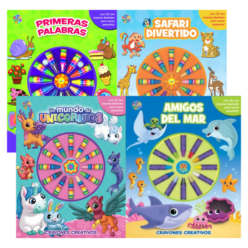 Libro crayones creativos surtidos