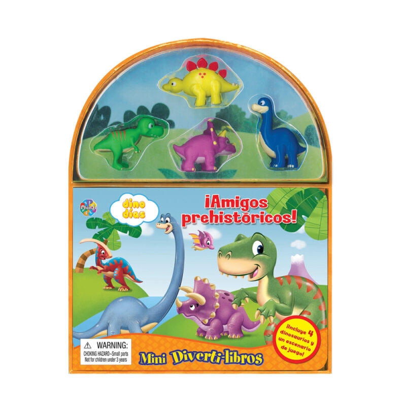 Libro Amigos prehistoricos mini diverti