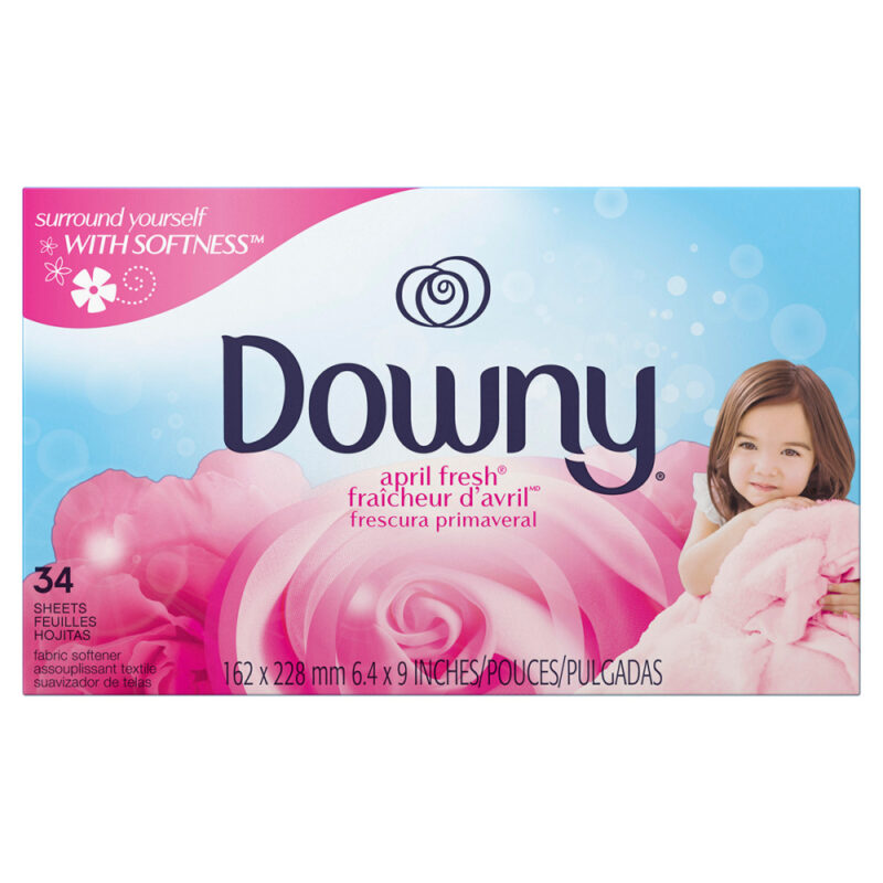 Toallas Antiestaticas Downy Sheets April Fresh 34 Unidades