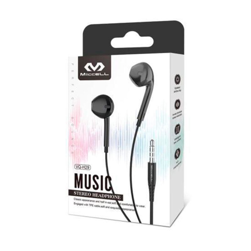 Audifono Jack 3.5mm Micce Con Microfono Negro