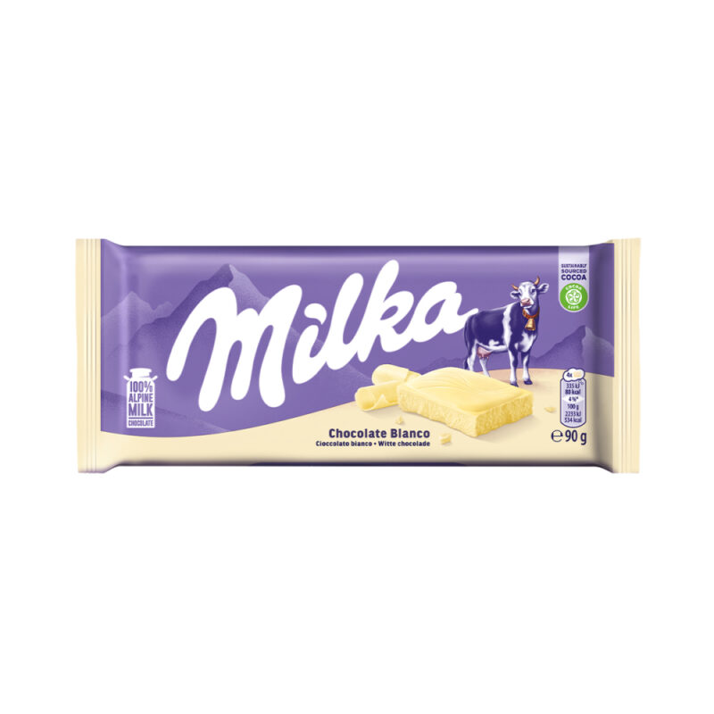 Chocolate Tableta Milka Blanco90g