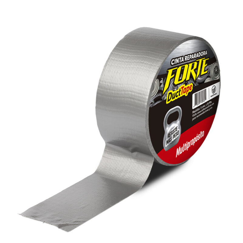 Cinta Duct Tape Forte 50mm x 9m Gris