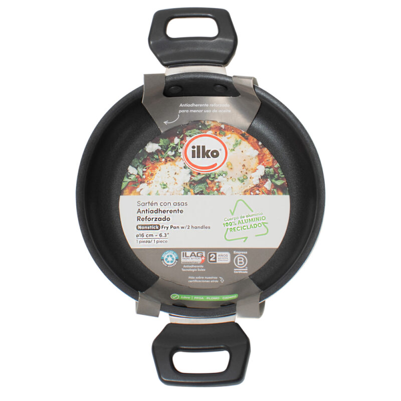 Paila Aluminio Reciclado Ilko 16cm Grey Everyday