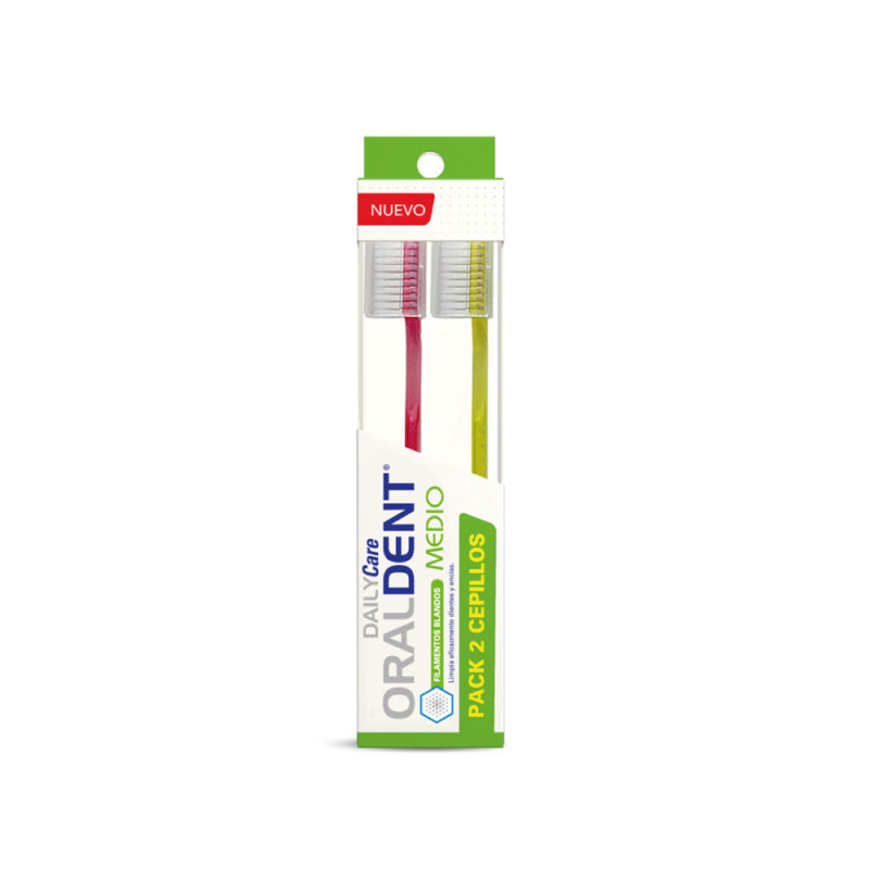 Pack Cepillo Oraldent Medio x2ud