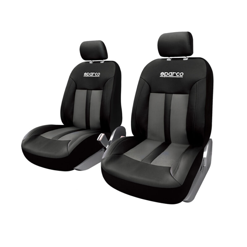 Funda Asiento Tela Sparco 6 Piezas Negro Gris