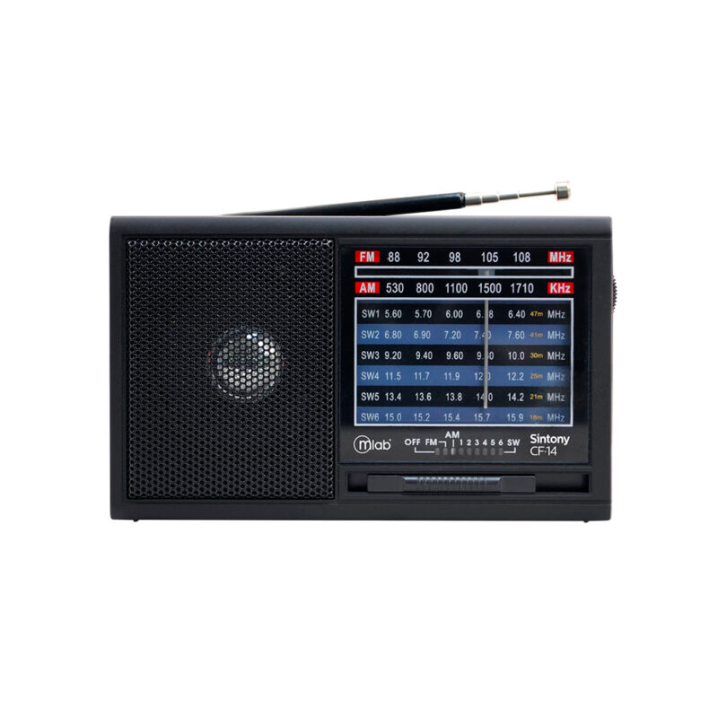 Radio Retro Multibanda Sintony Recargable CF-14 Black