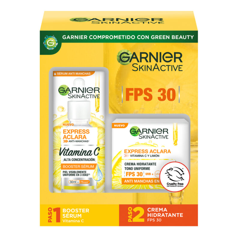 Estuche Garnier Serum Anti- manchas 30ml +crema SPF 30