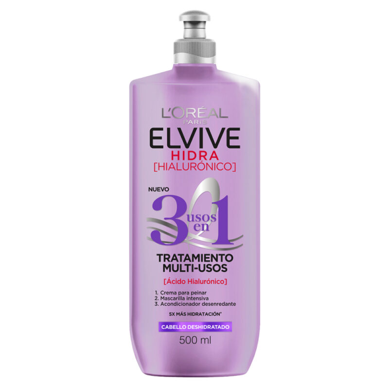 Tratamiento Multiusos Elvive Hidra Hialurónico 3 en 1 500ml