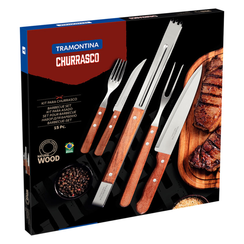 Juego para asado Tramontina 15 piezas dynamic