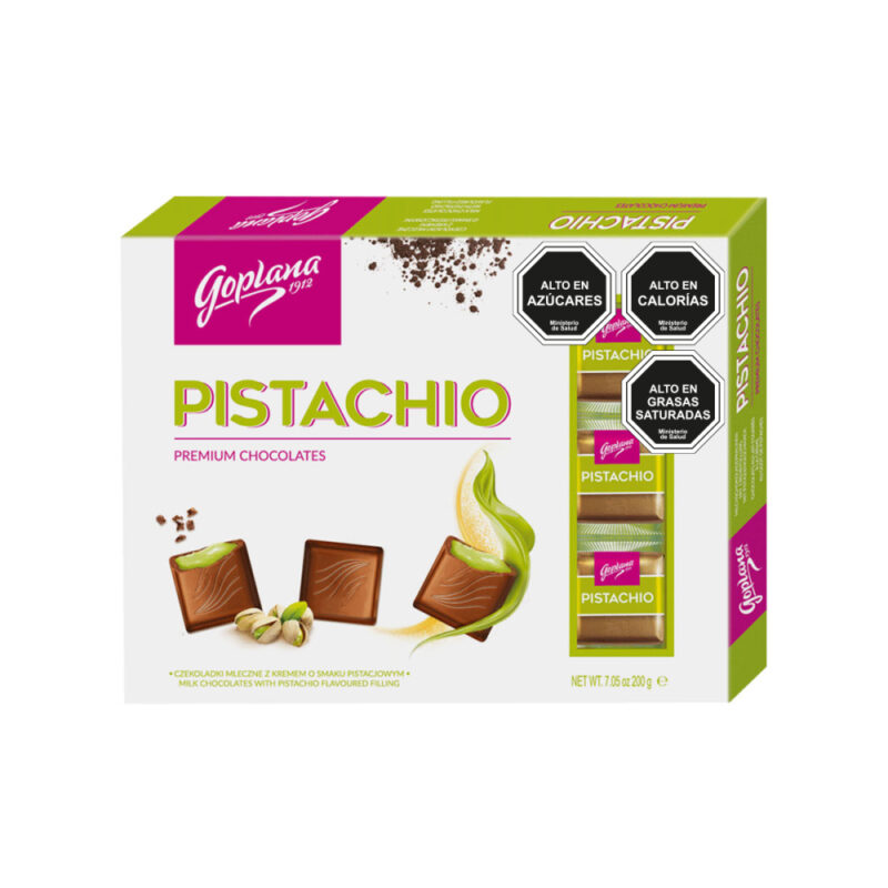 Estuche Cuadraditos sabor Pistacho 200g