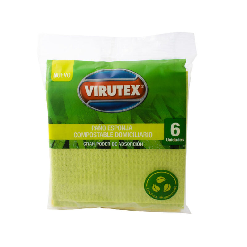 Paño celulosa Virutex natural clásica x6ud