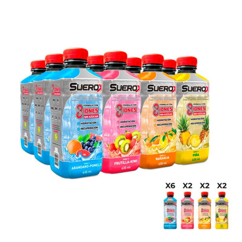 Bebida hidratante Suerox sabores surtidos 12x630ml