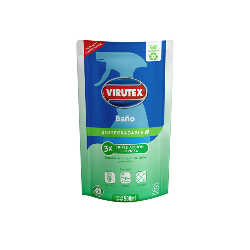 Limpiador de baños doypack Virutex 500ml