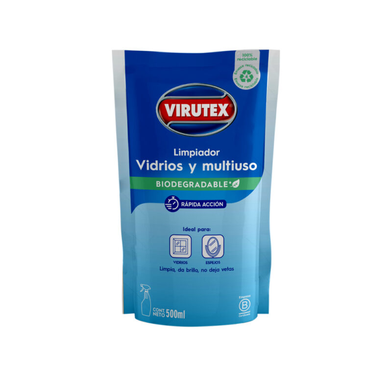 Limpiador de vidris doypack Virutex 500ml24