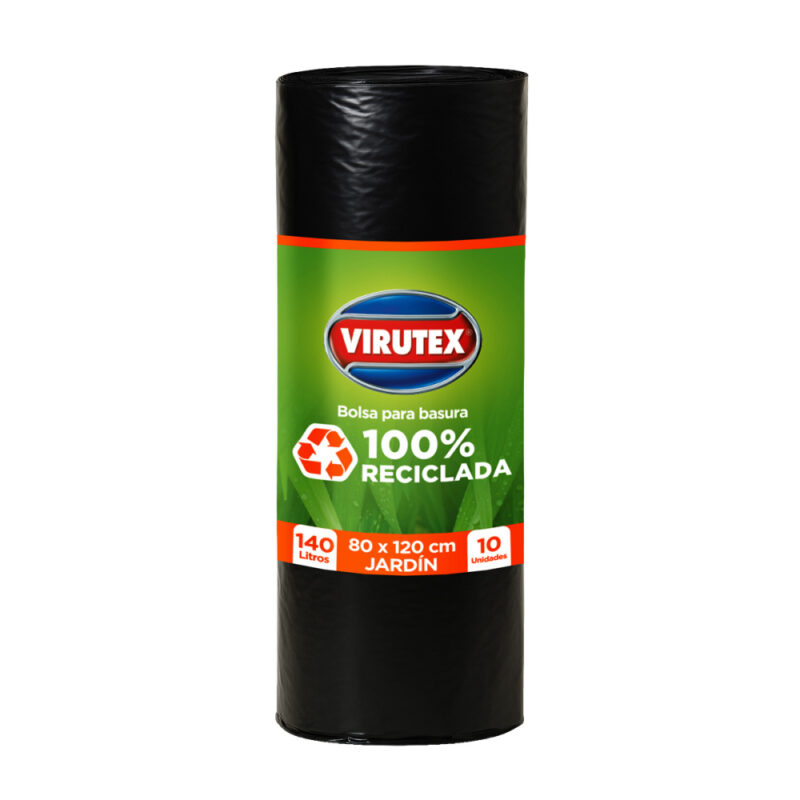 Bolsa basura Bio Virutex 80x120cm rollo x10ud