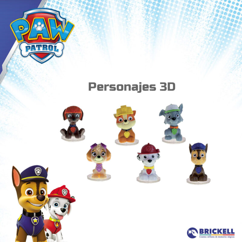 Huevos sorpresa Brickel PAw Patrol 3D x12ud