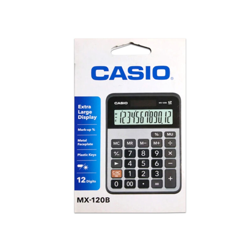 Calculadora Casio MX-120B solar + pila 12 digitos