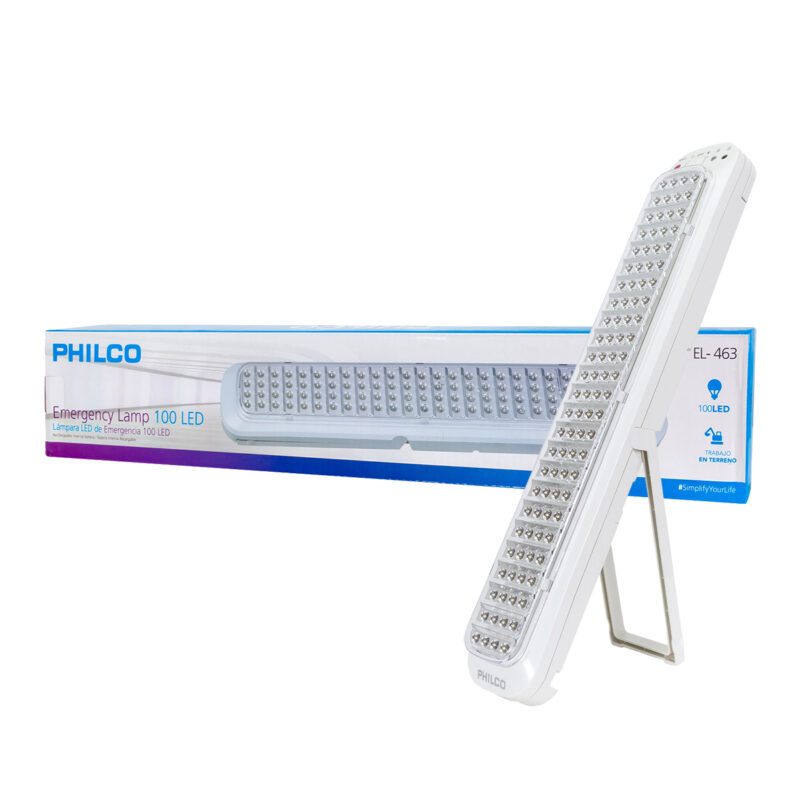 Lampara emergencia recargable Philco 100 led