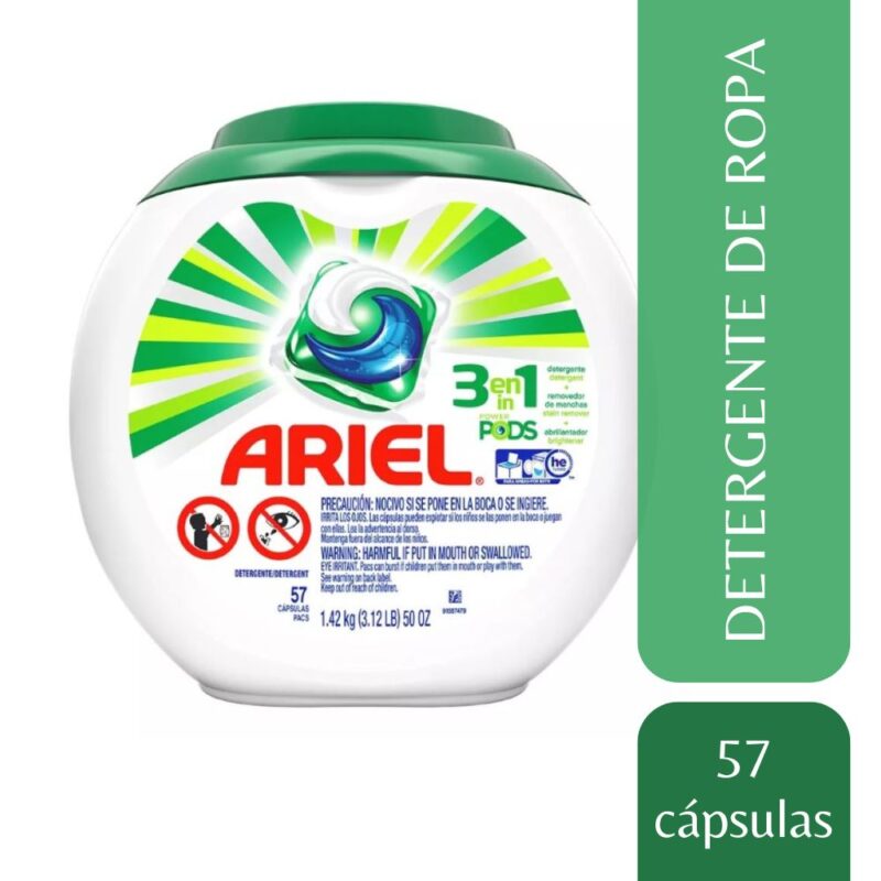 Detergente Ariel Pods capsula  57ud