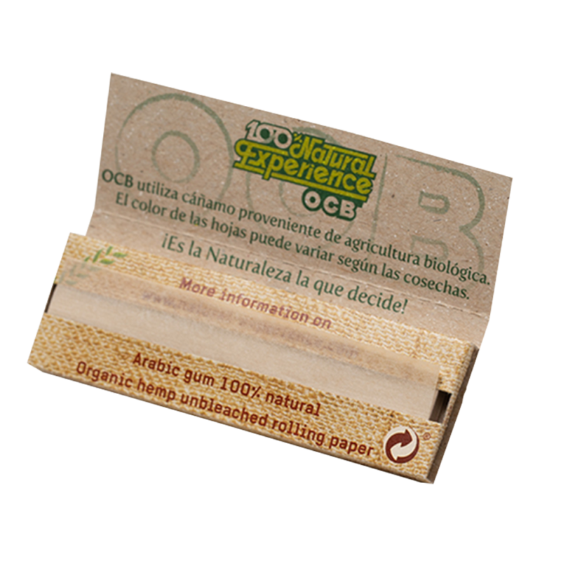 Papel fumar Ocb cáñamo display x25 librillos