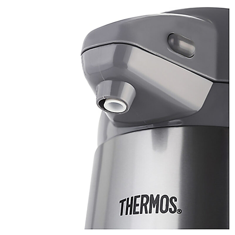 Termo Thermos sifón 2.5L interior vidrio Push Style Gris
