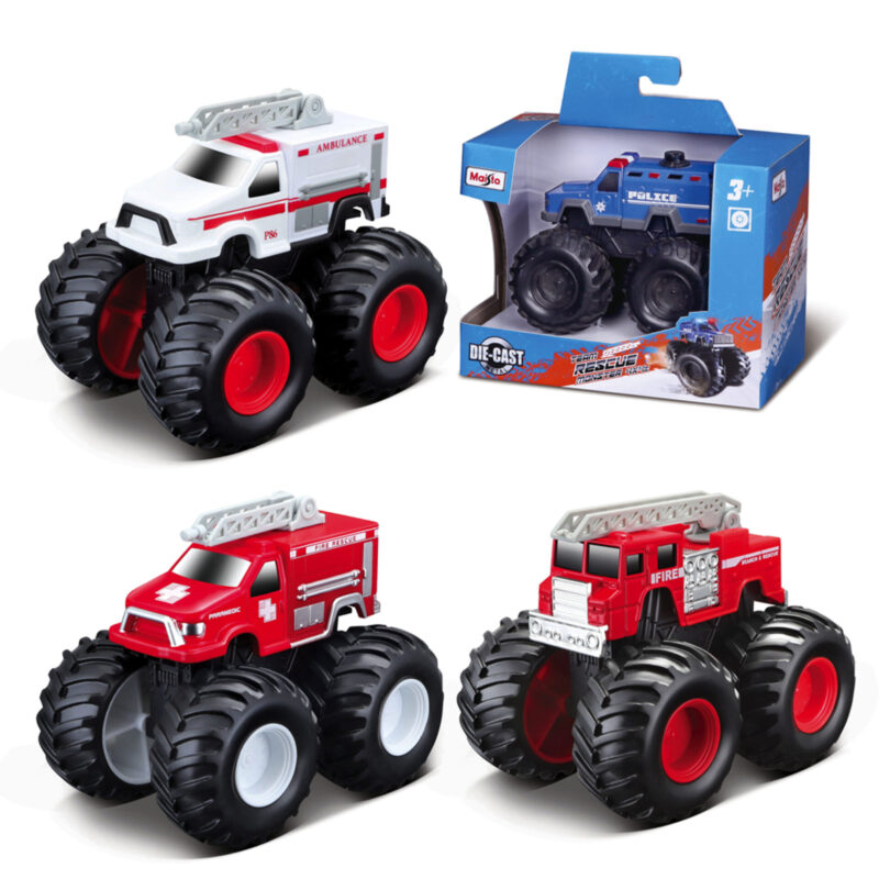 Vehiculo Maisto rescue monsters 4x4 surtidas