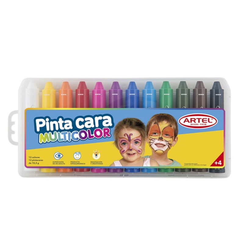 Lápiz pinta cara Artel 12 colores