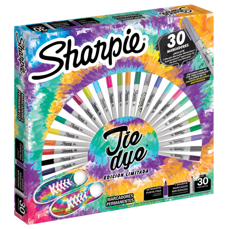 Sharpie ruleta TIE DYE caja x30 ud