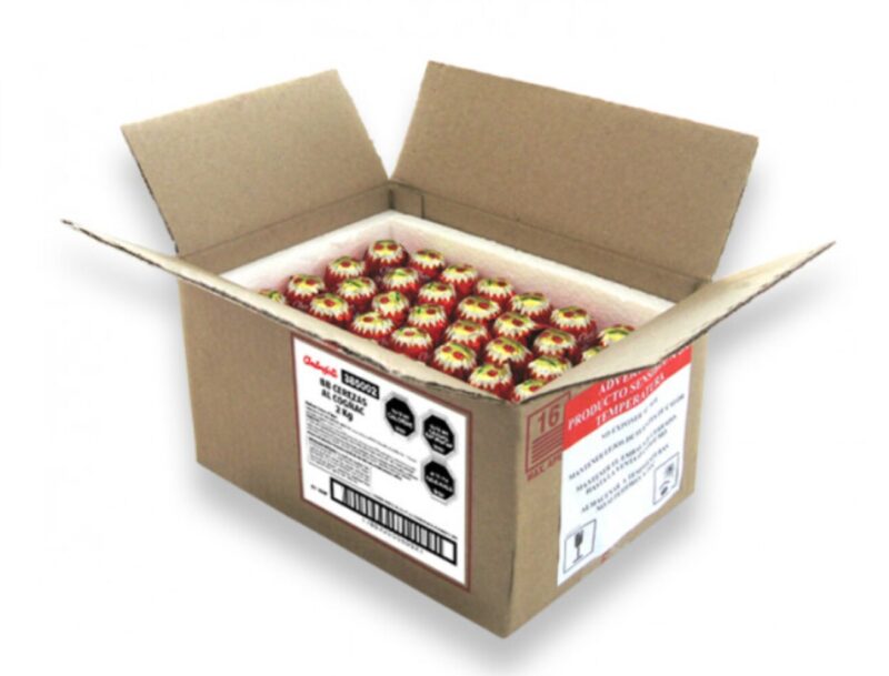 Chocolate Ambrosoli Cerezas al licor caja 1x2kg