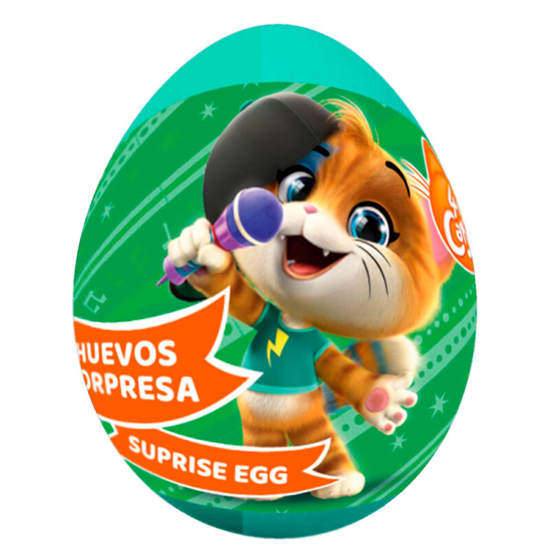 Huevo sorpresa 44 Gatos x 12 unidades