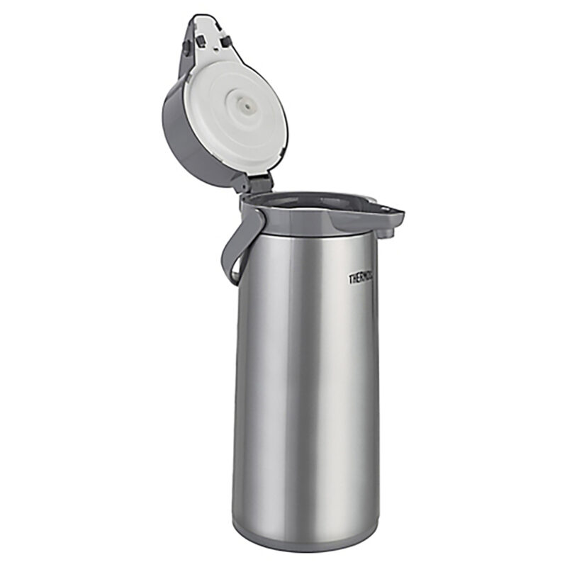Termo Thermos sifón 2.5L interior vidrio Push Style Gris
