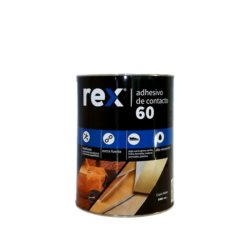 Adhesivo Rex contacto 60, tarro 946 cc, 1/4 g