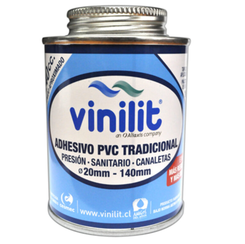 Adhesivo para tuberías Vinilit tradicional tarro 240cc