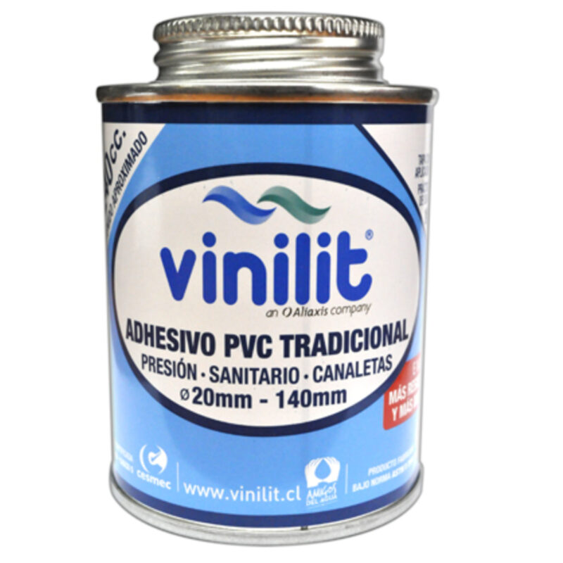 Adhesivo para tuberías Vinilit tradicional tarro 240cc