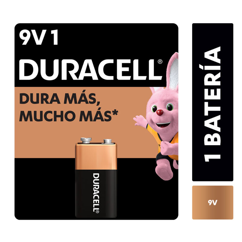 Batería alcalina Duracell blíster 9v