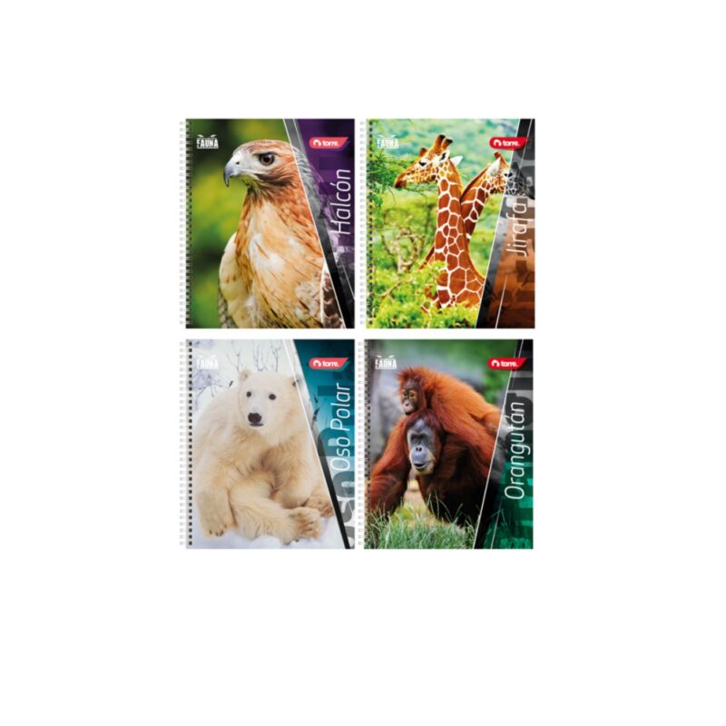 Cuaderno universitario Torre Fauna 100 hojas x 10 unidades