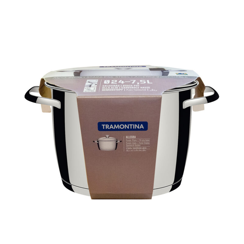 Olla alta Tramontina acero inoxidable 24cm