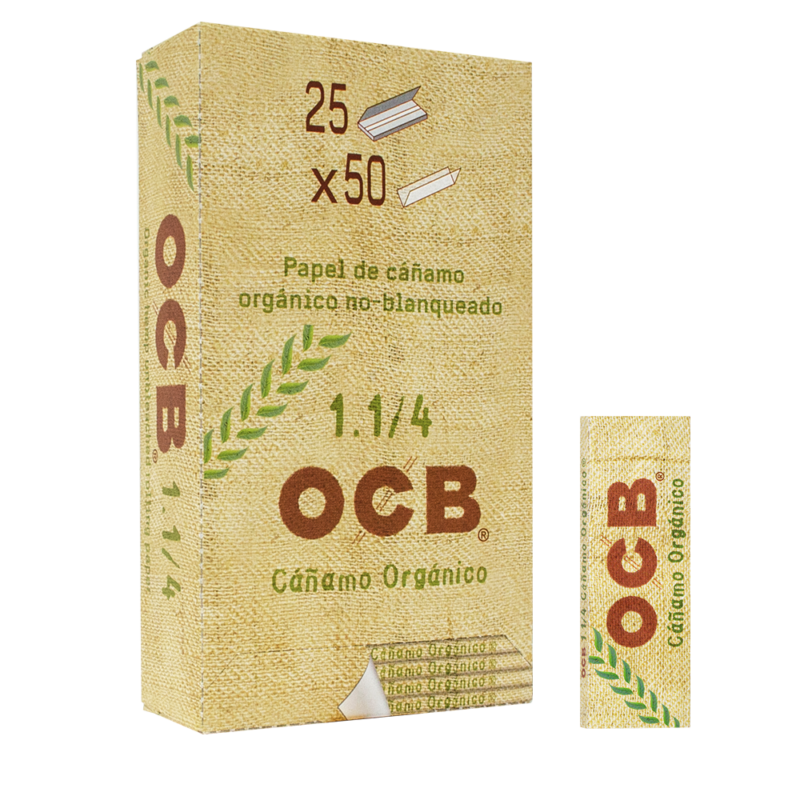 Papel fumar Ocb cáñamo display x25 librillos