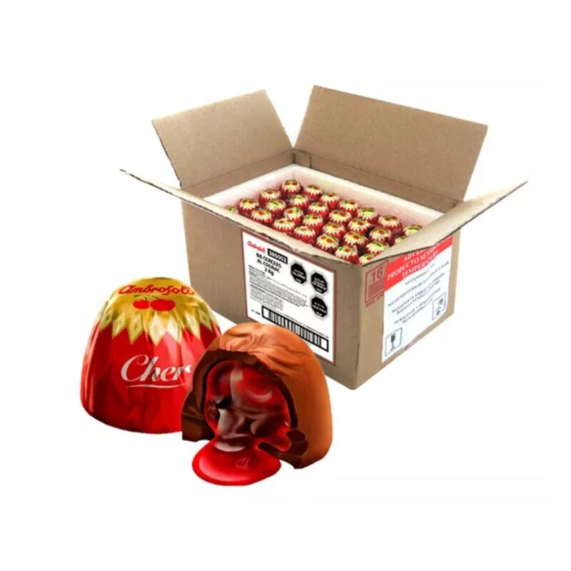 Chocolate Ambrosoli Cerezas al licor caja 1x2kg