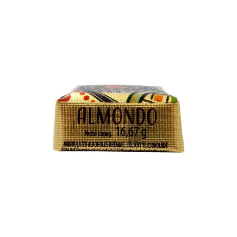 Cuadraditos de chocolate rellenos sabor Almendra 1Kg