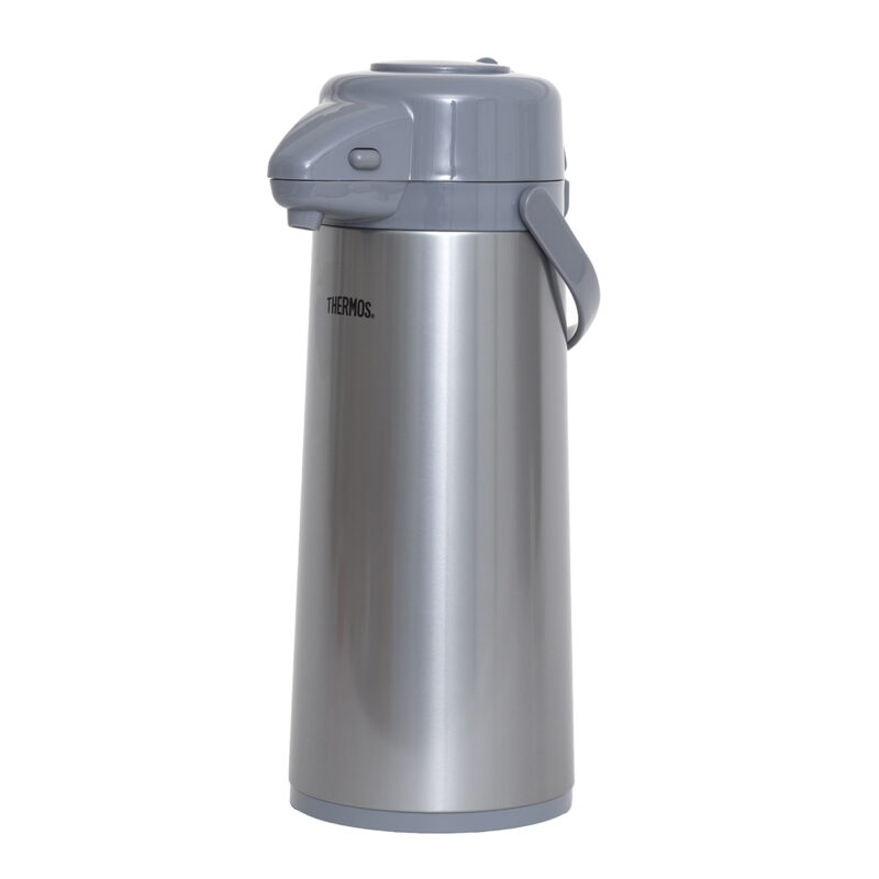 Termo Thermos sifón 2.5L interior vidrio Push Style Gris