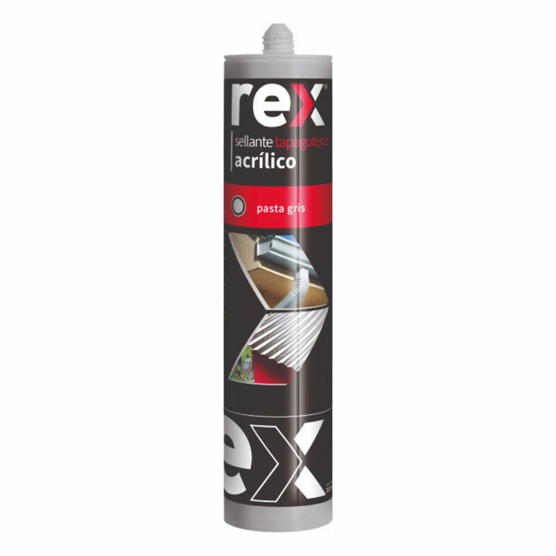 Adhesivo sellagoteras acrilico Rex, cartucho 300ml x 1ud