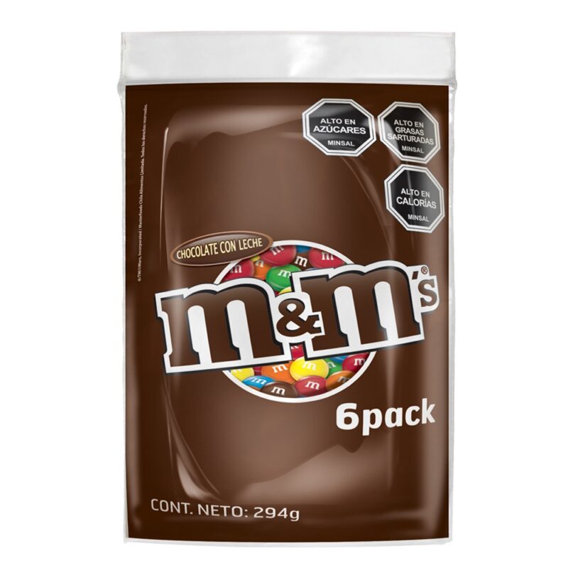 M&M chocolate six pack 6x48gr