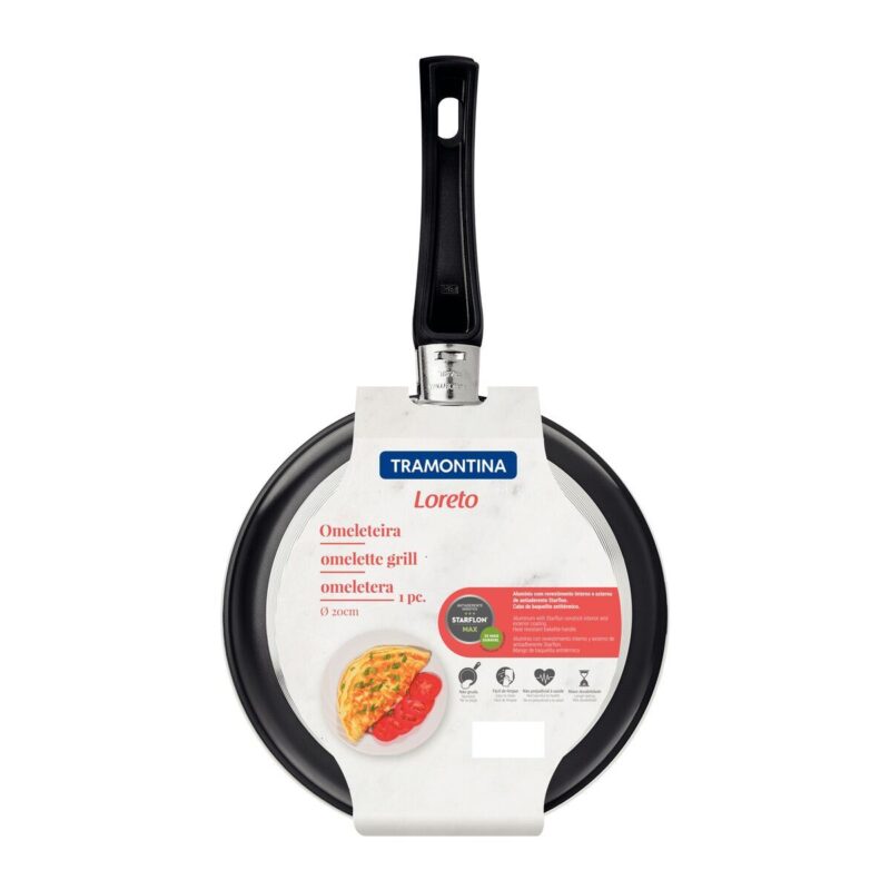 Sarten tortillero doble Tramontina 20 cm antiadherente